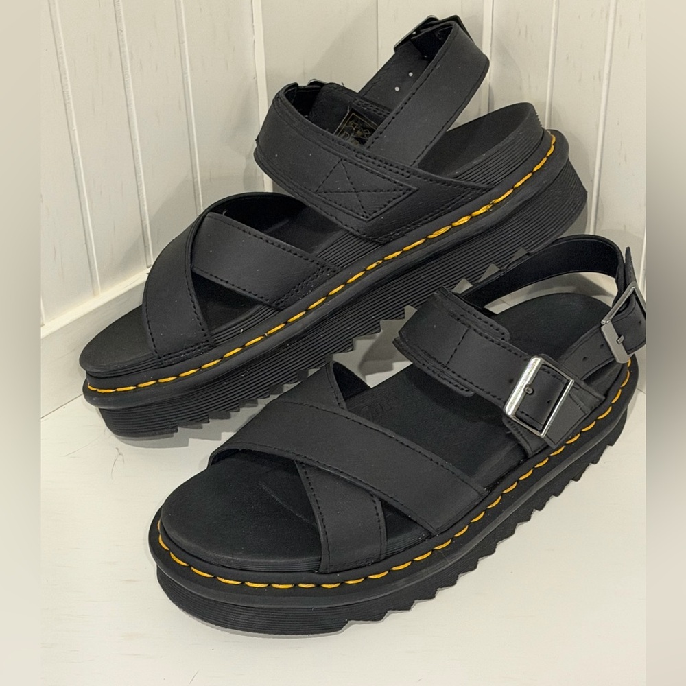 Dr. Martens Black Voss II Sandals
